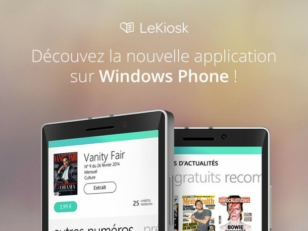 LeKiosk Microsoft France Windows Phone