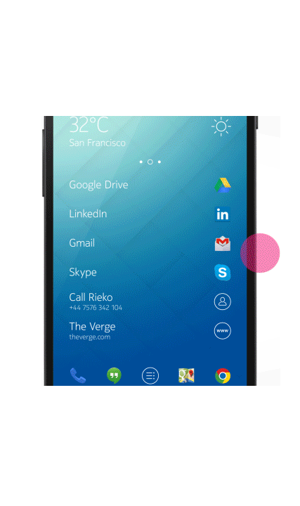 Nokia Z Launcher Android Widget Animation