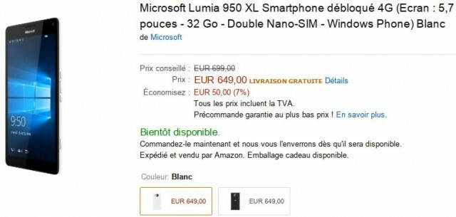 Microsoft Lumia 950 XL Amazon