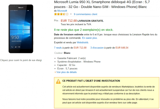 Microsoft Lumia 950 XL Amazon