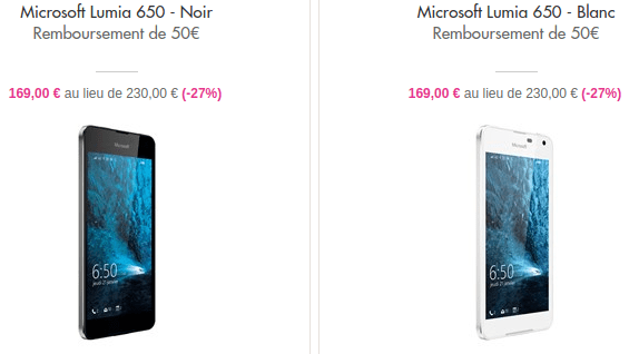 Lumia 650 SRP
