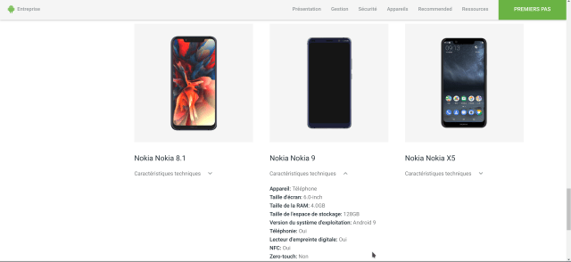 Nokia 9 Android Enterprise Recommanded Device
